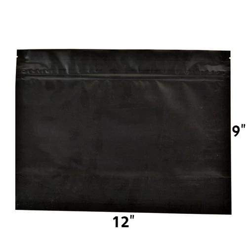 Mylar Bag DymaPak Black Child Resistant Exit Bag - Opaque 12