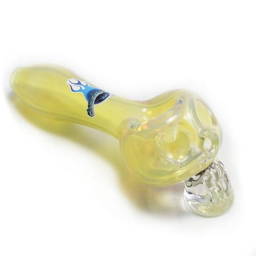Chameleon Glass - Bone Head Spoon Pipe