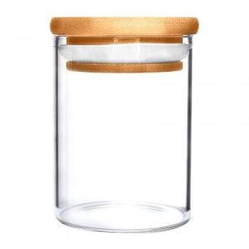 Glass Jar with Wooden Lid 18oz (40 Count)