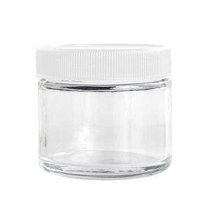 Glass Vial Screw Top 2oz Container White (240 Count)