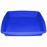 8" SQUARE SILICONE DEEP TRAY ASSORTED COLORS
