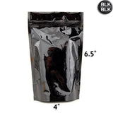 Mylar Bag Opaque Black 1/4 Oz - 7 Grams (100, 500 or 1,000 Count)