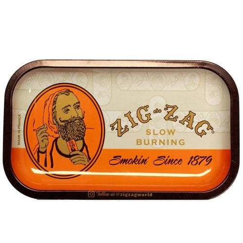 Zig Zag Orange Medium Rolling Tray