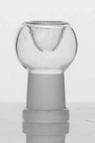 Glass round bowl for male joint