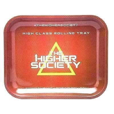 The Higher Society Rolling Tray Large Red