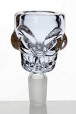 Skull shape glass large bowl