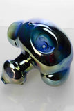 Metallic color Monkey glass pipe