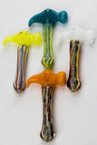 5.5" Hammer shape glass hand pipe