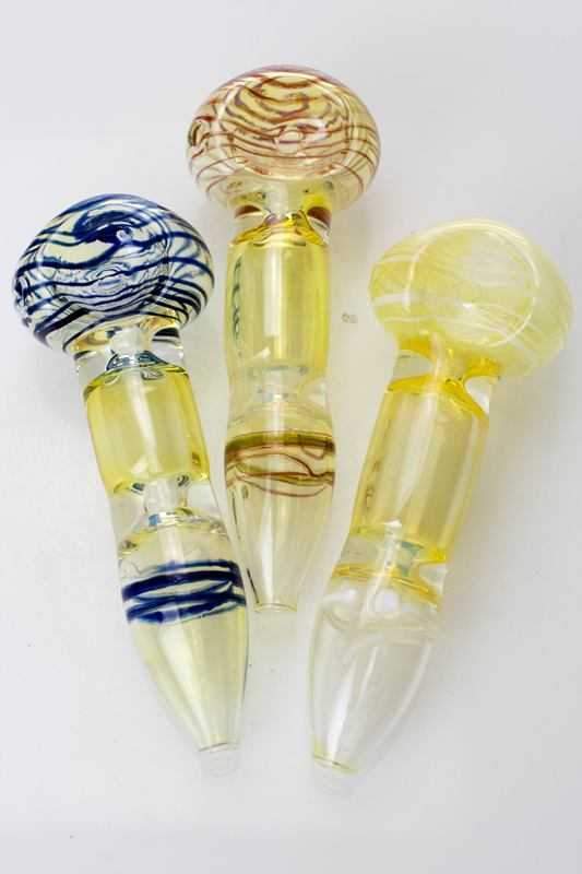 Changing colors glass hand pipe