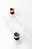 5.5" Glass tube pipe with metal screen