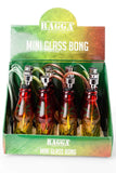 5" rasta mini glass water pipe display