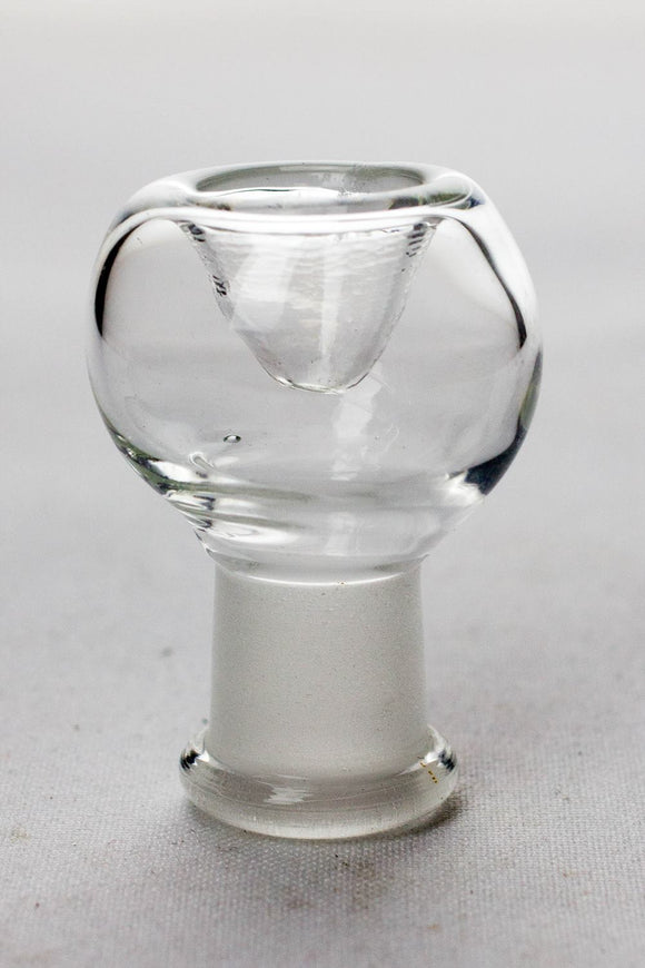 Glass round bowl for male joint