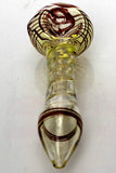 Changing colors spiral glass hand pipe