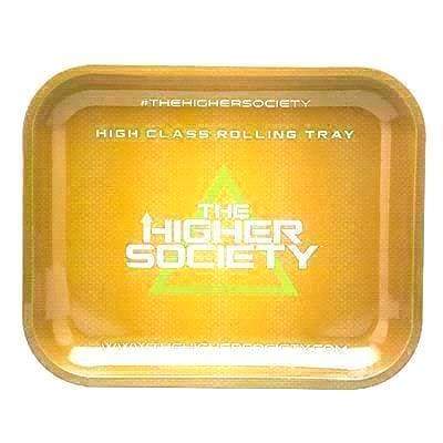 The Higher Society Rolling Tray Large Amber