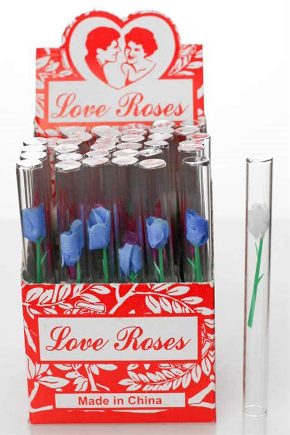 Love Rose Glass Tubes