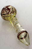 Changing colors spiral glass hand pipe