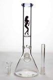 11.5" Valcano beaker glass water bong