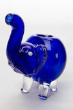 Standing elephant solid color glass hand pipe