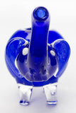 Standing elephant solid color glass hand pipe