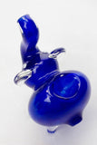 Standing elephant solid color glass hand pipe