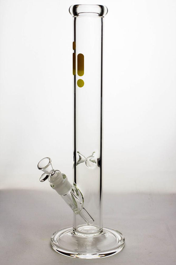 16 in. infyniti glass clear tube glass water bong