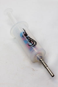 White silicone syringe shape nectar collector