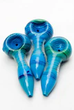 3.5" Color Soft glass hand pipe (3 ea per pack)