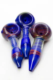 3.5" Color Soft glass hand pipe (3 ea per pack)