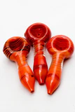 3.5" Color Soft glass hand pipe (3 ea per pack)