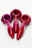 3.5" Color Soft glass hand pipe (3 ea per pack)