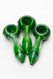 3.5" Color Soft glass hand pipe (3 ea per pack)