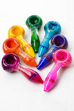 3.5" Color Soft glass hand pipe (3 ea per pack)