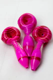 3.5" Color Soft glass hand pipe (3 ea per pack)