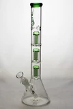 14" genie triple 5 arms percolator water bong