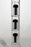 14" genie triple 5 arms percolator water bong