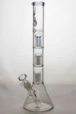 14" genie triple 5 arms percolator water bong