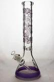 16 inches 9 mm sandblasting artwork glass water bong