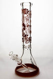 16 inches 9 mm sandblasting artwork glass water bong