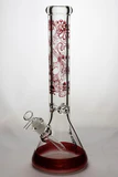 16 inches 9 mm sandblasting artwork glass water bong