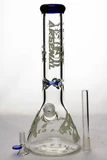 13" Arsenal Luminous heavy glass beaker water bong