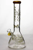 13" Arsenal Luminous heavy glass beaker water bong