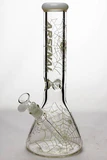 13" Arsenal Luminous heavy glass beaker water bong