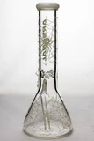 13" Arsenal Luminous heavy glass beaker water bong