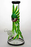 13" Glow in the dark artwork 7 mm glass bong