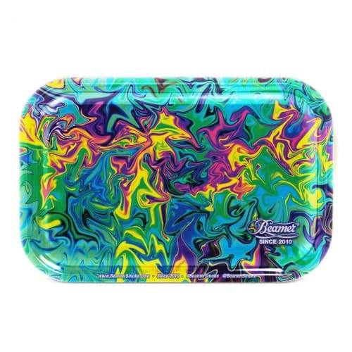 Beamer Medium Metal Tray-dark Trippy