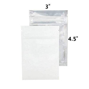 Mylar Bag Opaque White 1 Gram (100, 500 or 1,000 Count)