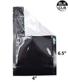 Mylar Bag Vista Black/Clear - 1/4 Oz - 7 Grams - 4 x 6.5" (1,000 Count)