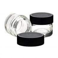 5 mL Glass Concentrate Container with Black Cap (250 Count)