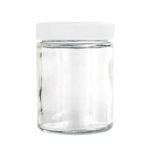 Glass Vial Screw Top 4oz Container White (120 Count)