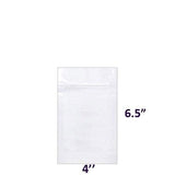 Mylar Bag Vista White/Clear 1/4 Oz - 7 Grams - 4 x 6.5" (1,000 Count)